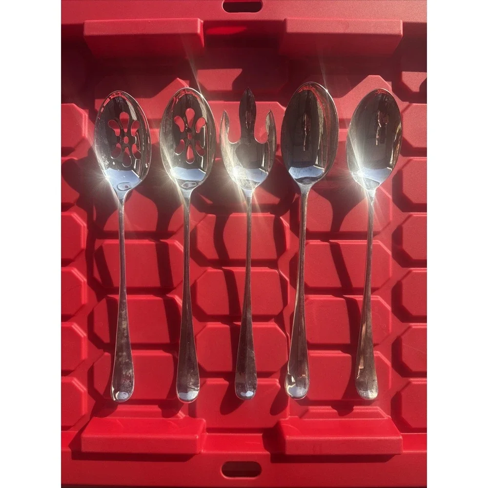 Lot of 5 Godinger Silver Art Co Silver Plated Serving Set 13